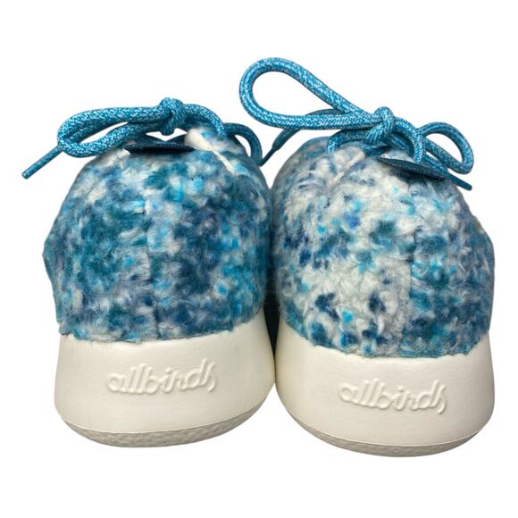 Allbirds Women’s Wool Runner Fluff Blue White Lace Up Sneaker Size US 9 - Picture 8 of 11